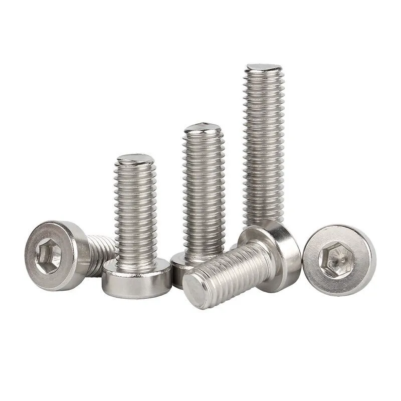 Stainless Steel ANSI AISI 304 316 316L Short Head Hexagon Socket Cap Head Machine Screw DIN7984