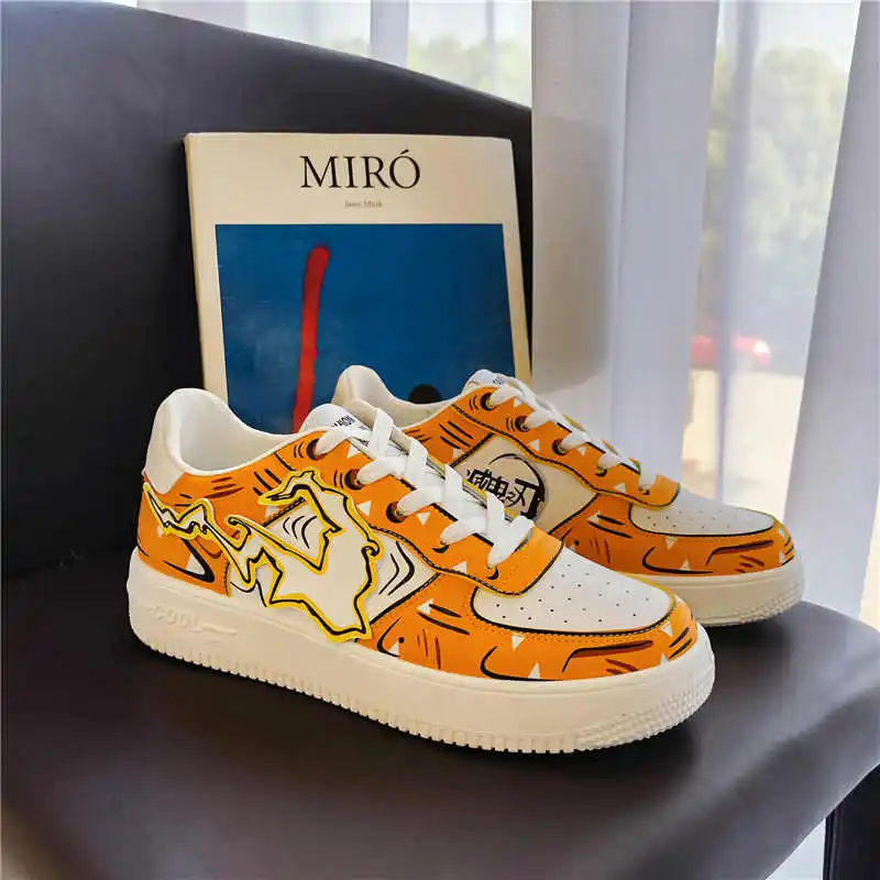 
Wholesale Designer Men Sneakers Demon Slayer 3D Anime Breathable Men Casual Shoes Men Skateboard Shoes 