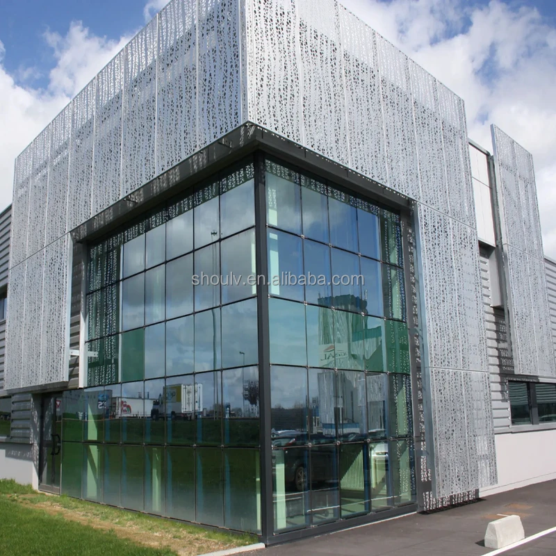 Creative building external customized aluminum 3d wall cladding
