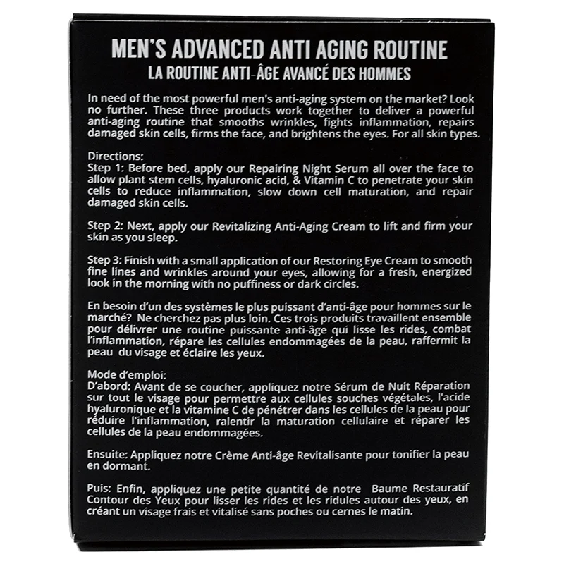 High Quality Professional Skincare Mens Face Whitening Private Label Skincare Care Set Skin Care Set Grooming Kit