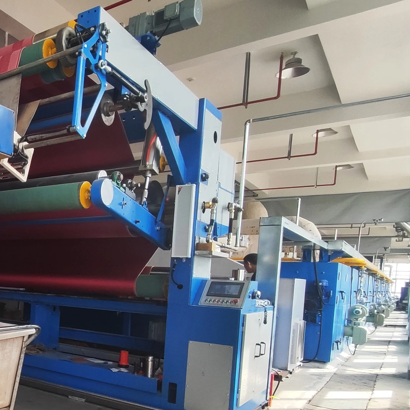 Youneng small Finishing textile setting stenter machine For Spray cotton