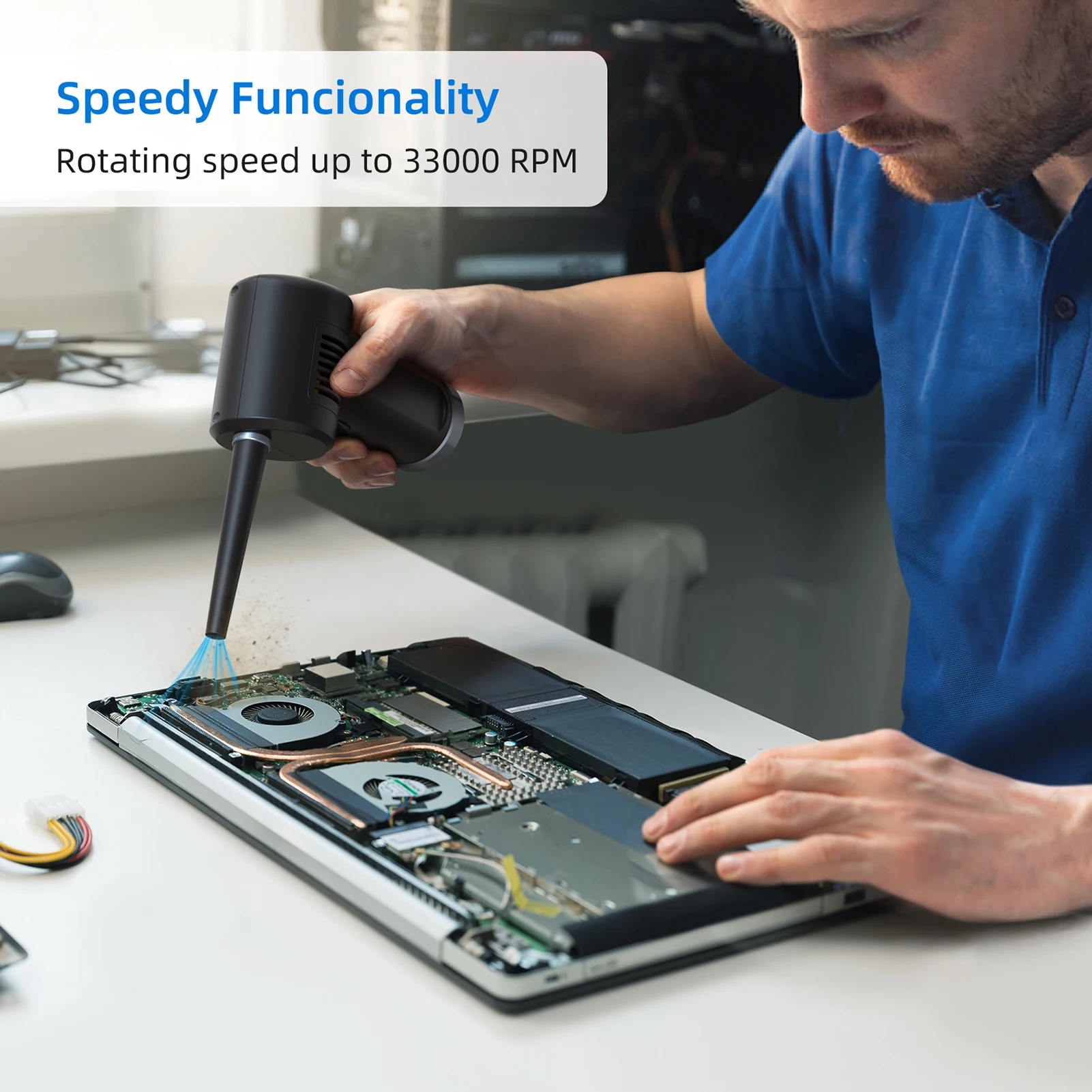 Электрическая портативная Автомобильная клавиатура OPOLAR, воздуходувка, пыльник, перезаряжаемая Беспроводная воздуходувка, беспроводной сжатый компьютер, пыльник