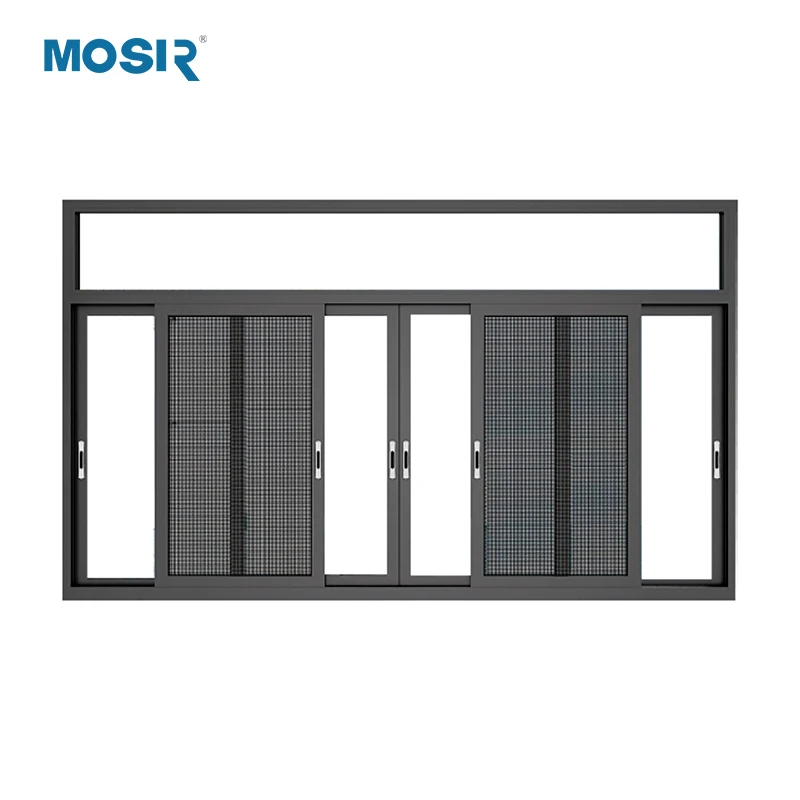 Factory Direct Price Aluminium Living Room Sliding Window with Hollow Profile and Tempered Glass window for house