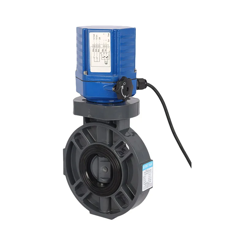 24V DC Low Torque Quarter Turn Electric Motorized  Butterfly Valve Actuator Price