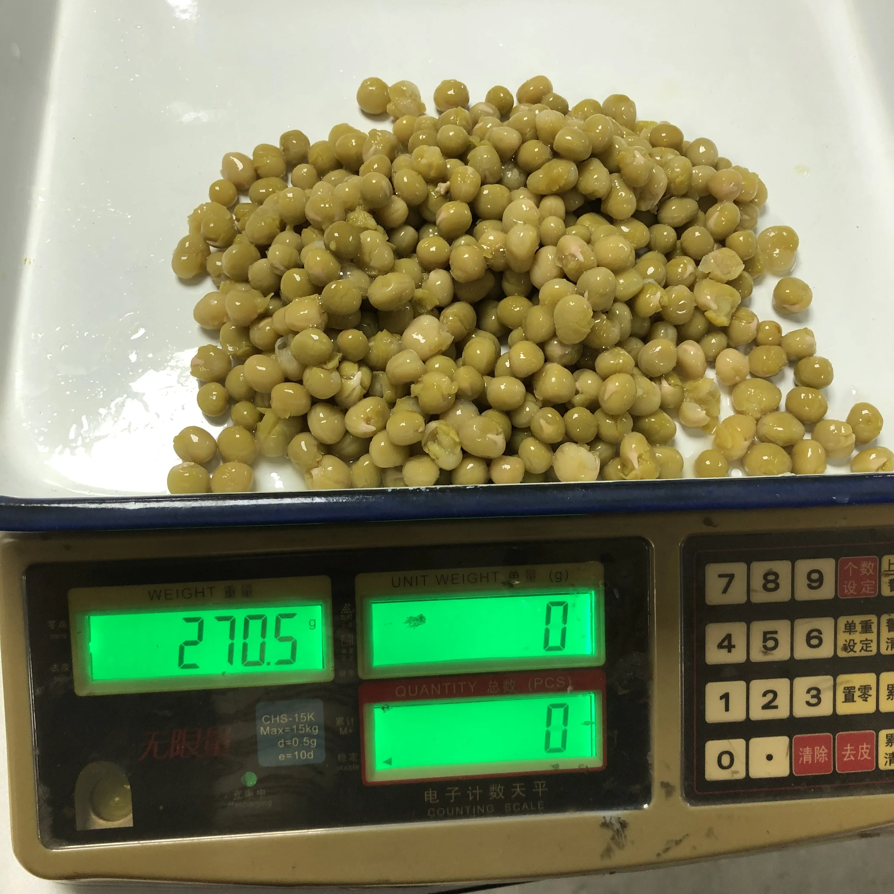 Canned Green Peas in Brine