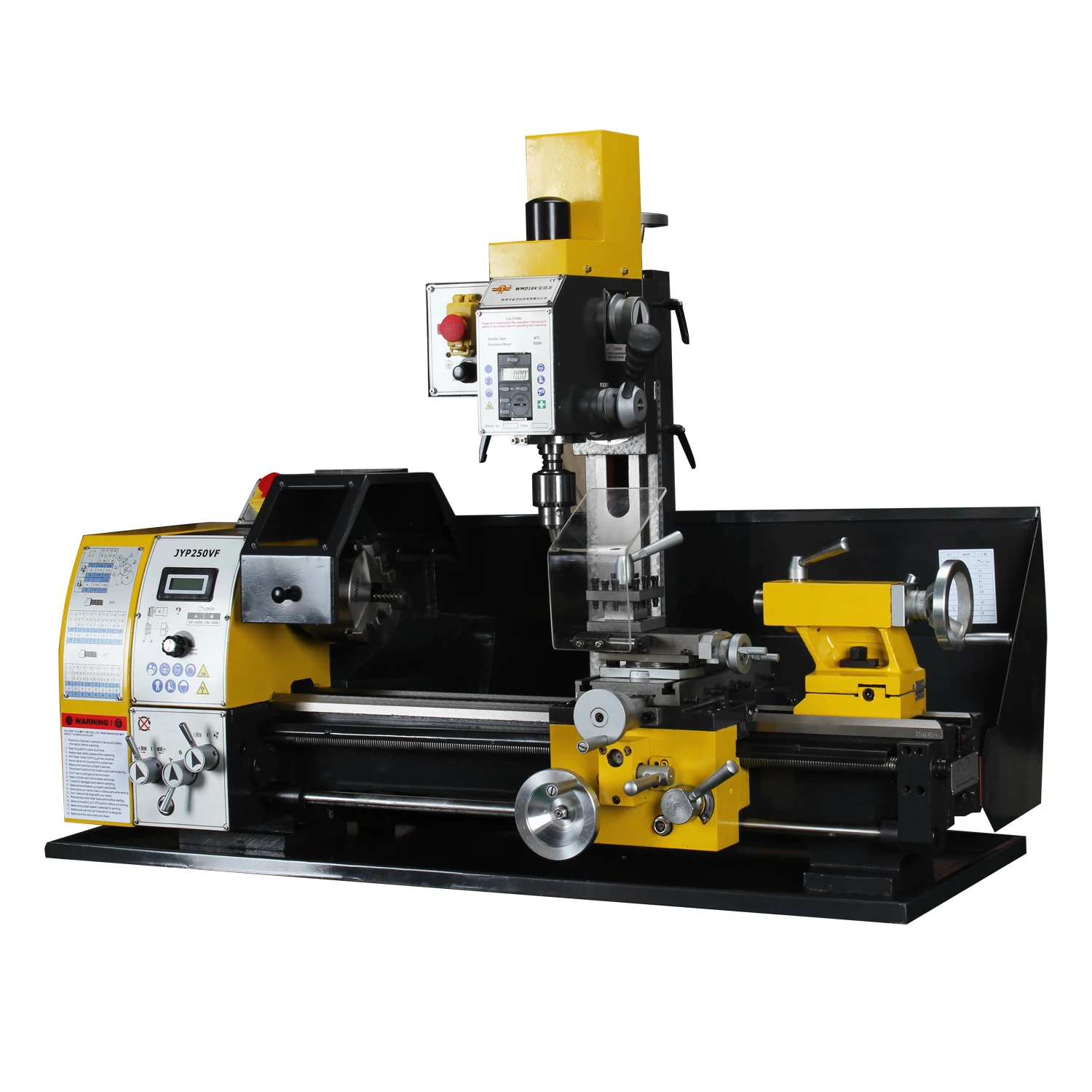 JYP290VF combination lathe universal turning cutting drilling milling manual mini lathe Combo lathe