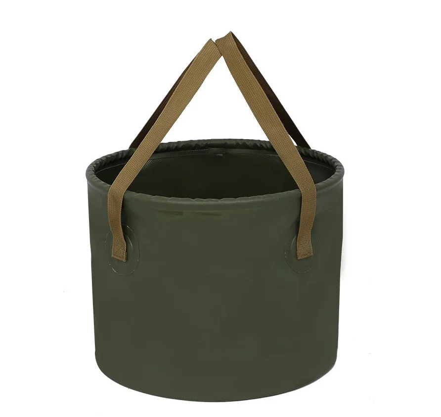 Outdoor 10L pvc material waterproof and scratch-resistant multifunctional suitable for folding bucket