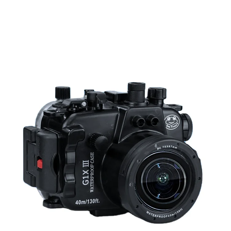 Seafrogs G1X MARKIII 40 м/130 футов подводный пластиковый водонепроницаемый корпус для камеры Canon G1X III камера