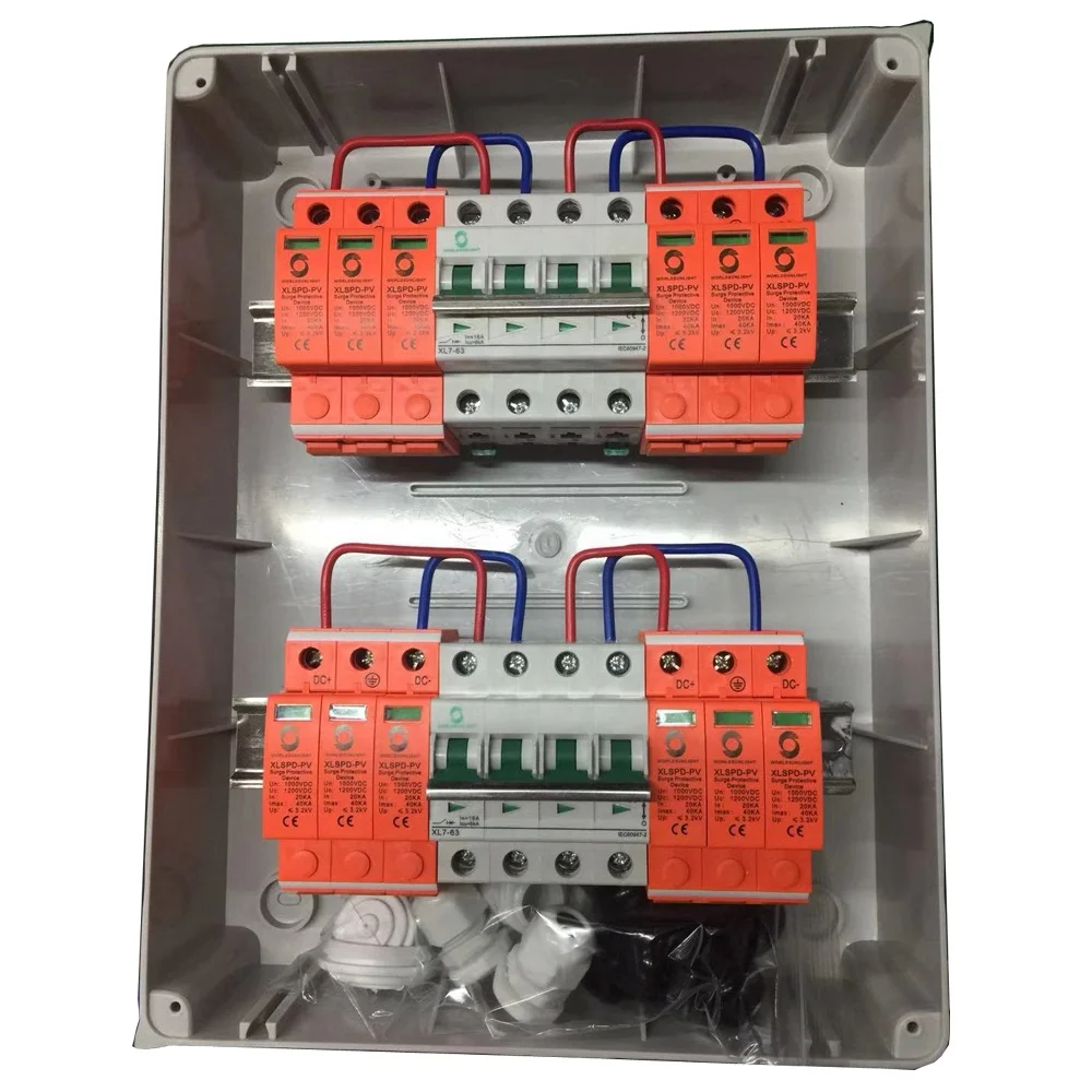 WSDB-PV4/4 IP65 4 в OUT струны 15A 500V DC блок совмещения солнечных батарей PV для рынка Бразилии
