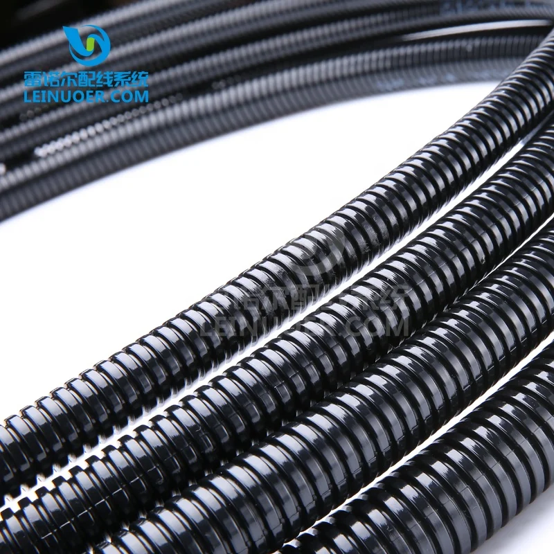 Factory Manufacturer of electrical Corrugated PA6 nylon PE PP flexible conduit tube pipe hose for cable wire protection