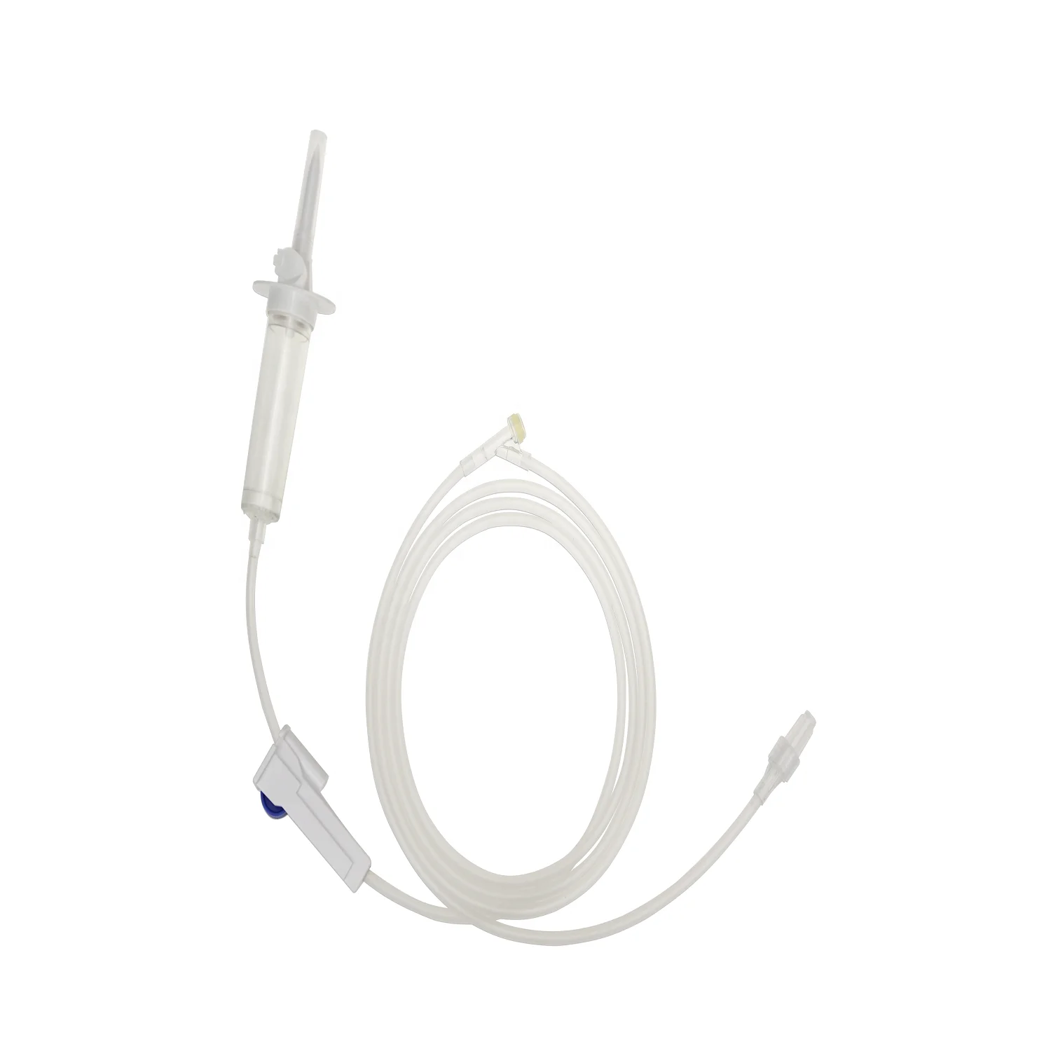 Factory direct supply Disposable infusion set IV giving set with Y injection site , Y injection port with roller clamp