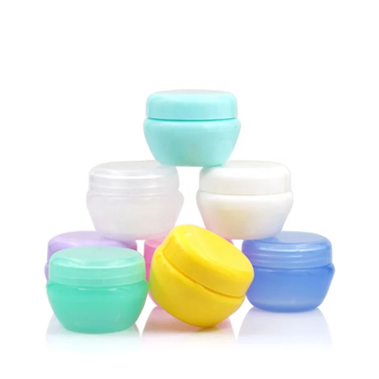 2021 new design color Mushroom shape plastic cream jar 5g