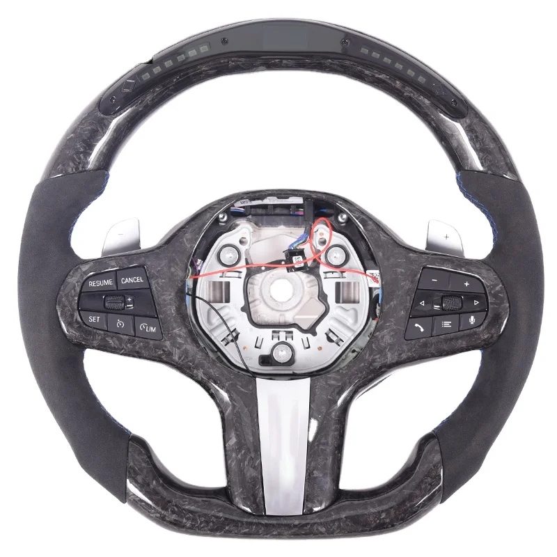 LED carbon fiber steering wheel for BMW