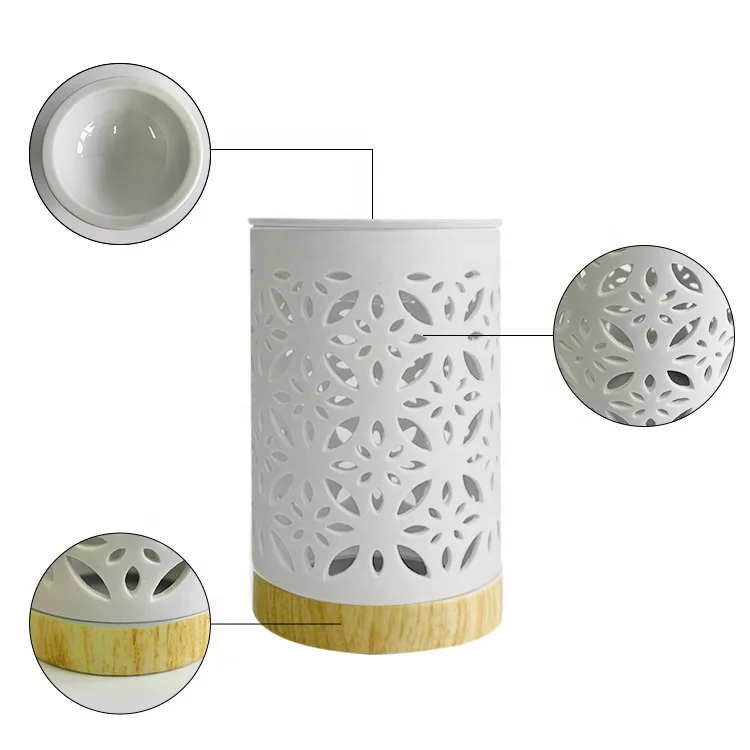 producer hot sale handmade office white porcelain wax warmer