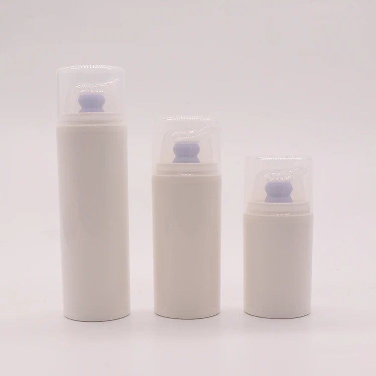 Все пластиковые вакуумные бутылки с насосом, перерабатываемые косметические контейнеры, пустые безвоздушные бутылки для лосьона