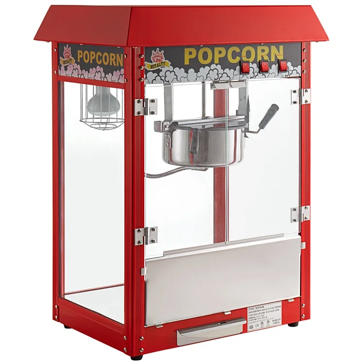 Stainless Steel Popcorn Maker Machine Commercial