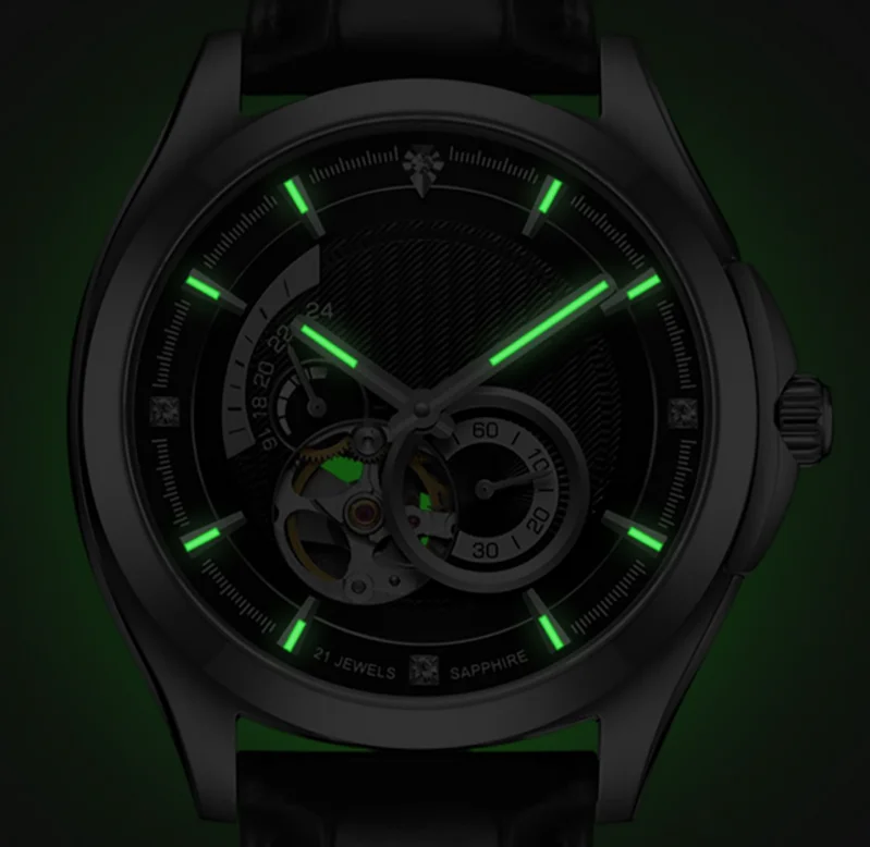 High-end full stainless steel small second hand Miyota movement men mechanical wristwatch