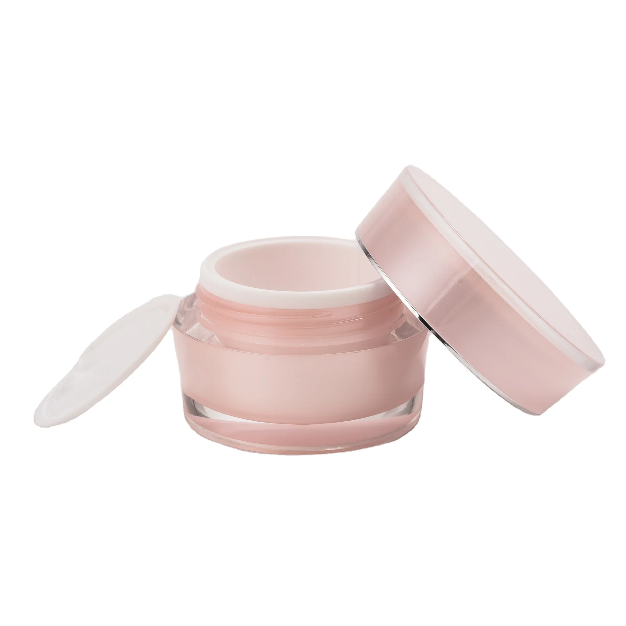 UU package cosmetics packaging fancy body cream jars pink empty cream pot