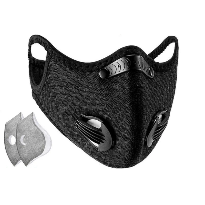 Anti-fog Fitness Sports Mask With Replacement PM2.5 Carbon Filter Dustproof Vogue Gym