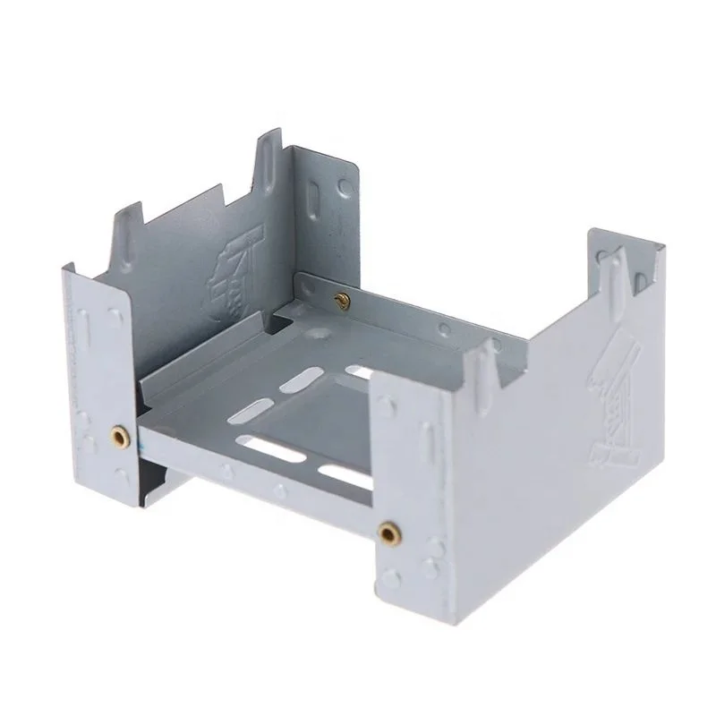 Ready to ship Outdoor camping picnic folding furnace portable mini galvanized alcohol Solid camping fuel stove