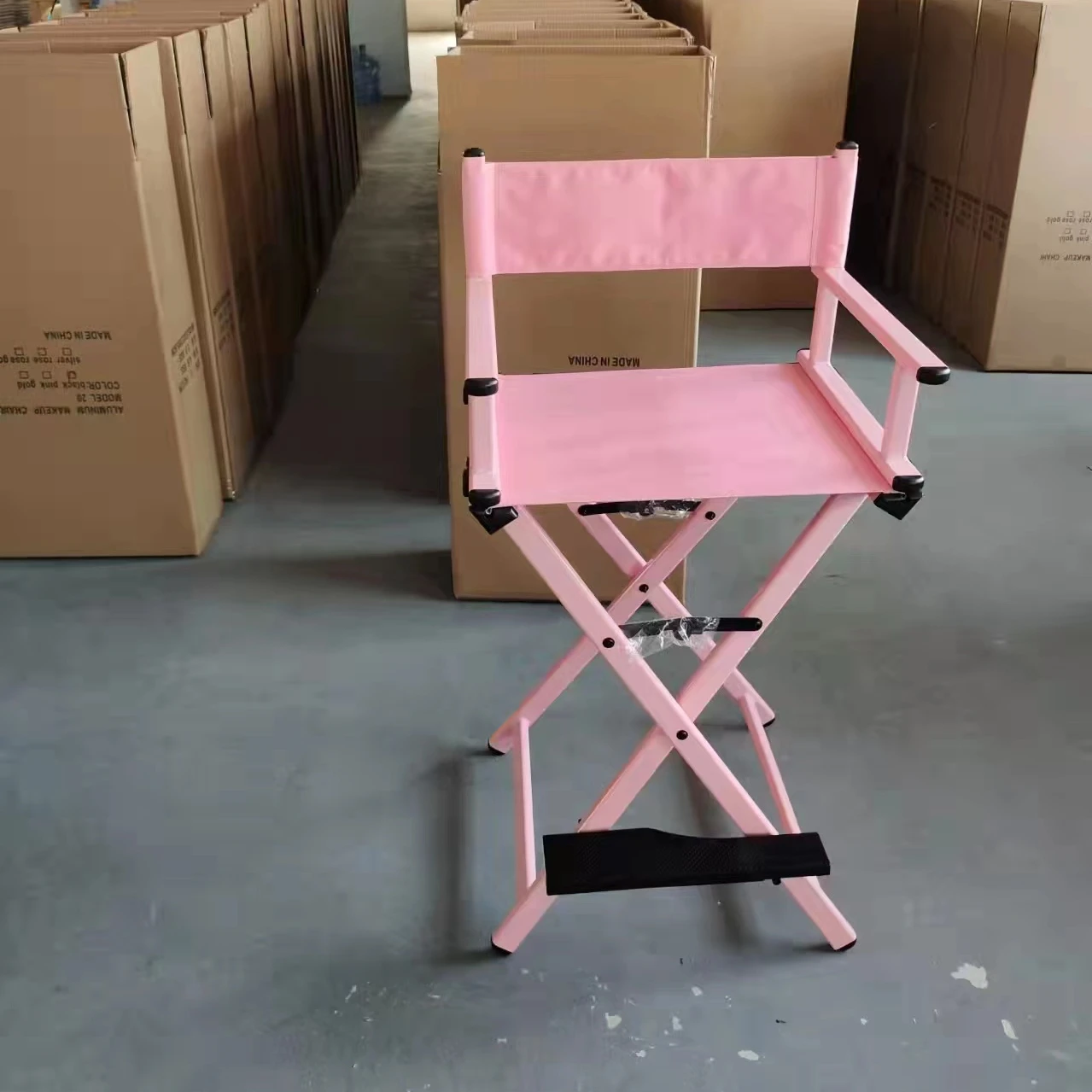 Kisen Luxury Salon Furniture Wholesale Price with Good Quality Portable Makeup Chair Outdoor Chair Aluminum Chair