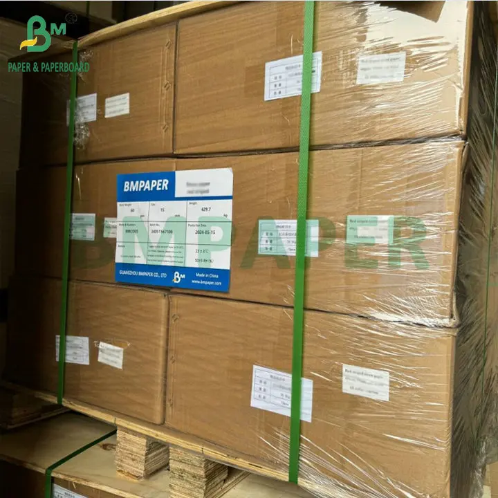 150gsm 175gsm Coated C1S Thermal Roll For Boarding Passes Serrated Lines 18.8cm x 8.3cm Size