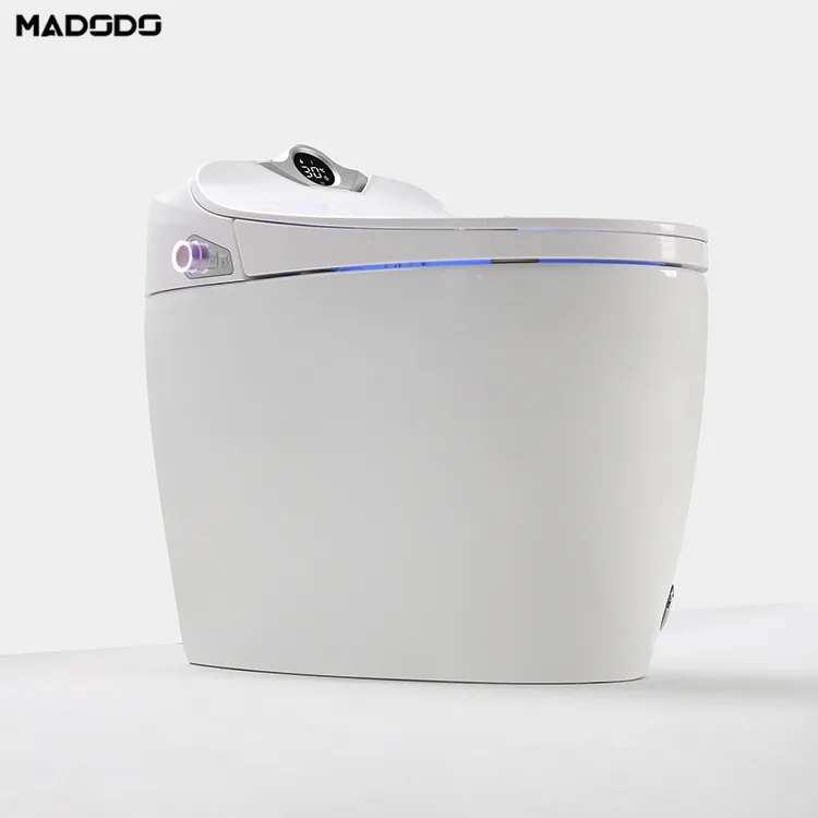 Southeast Asia Market Dual User Memory Temperature Adjustment Tankless Bidet Smart P Trap Intelligent Toilet Lift Seat Automatic