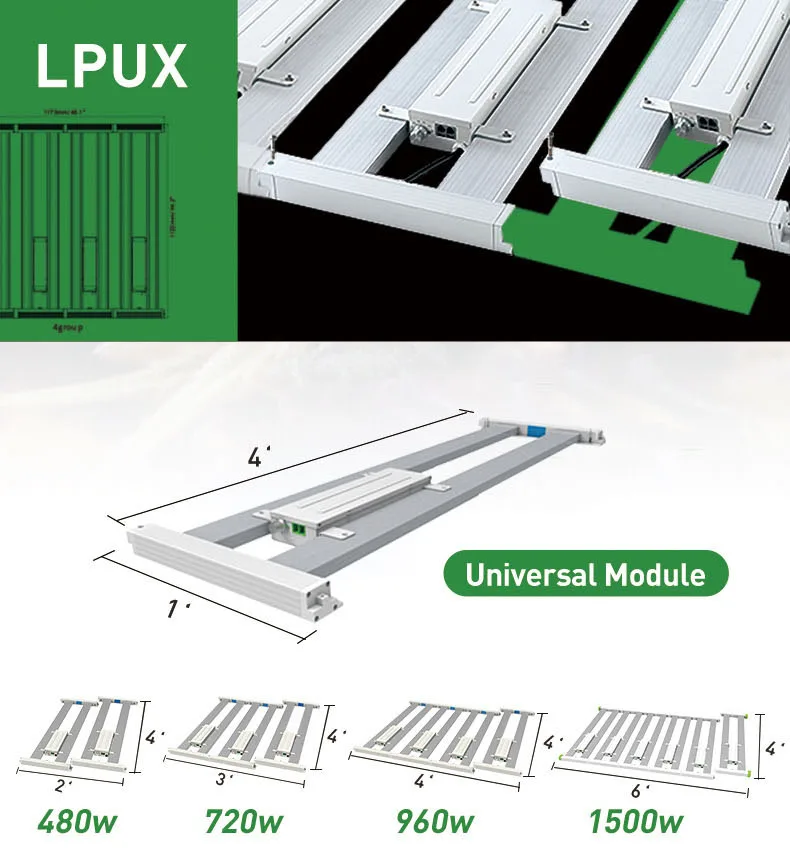 Luxgrow 660nm 600w 800w LED Grow Light Indoor Plant Lamp Spectrum
