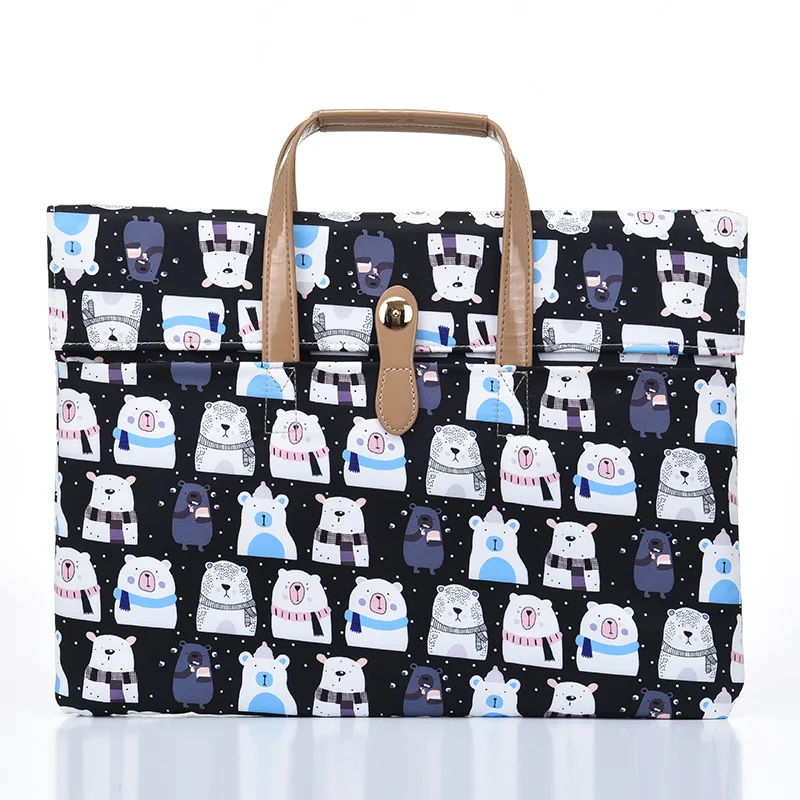 Wholesale new waterproof nylon flat business briefcase light laptop bag