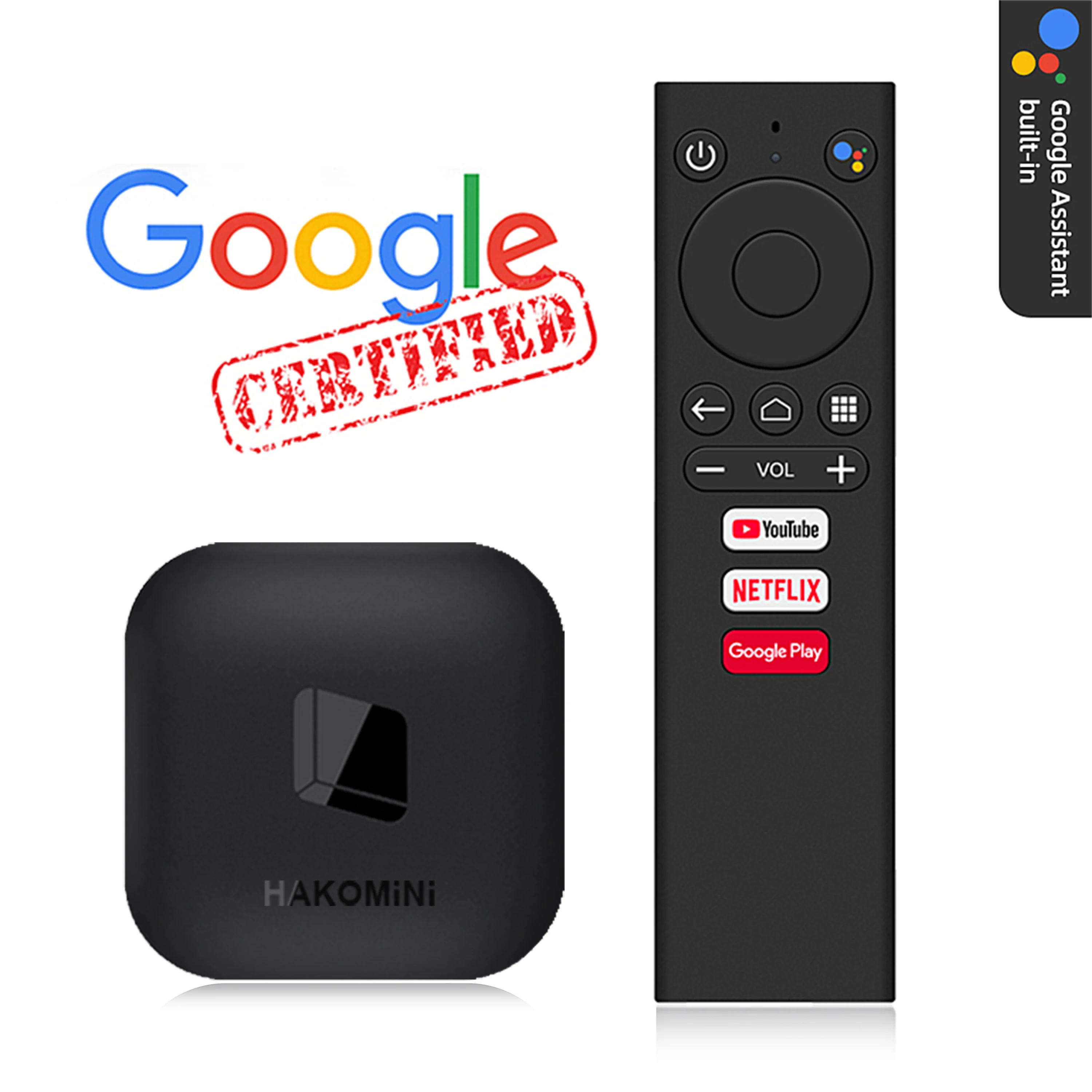 Wholesale Amlogic S905Y2 4k HAKOMINI Android tv 2g 8g ATV 1000M BT4.2 Smart Tv Box google certified 4k
