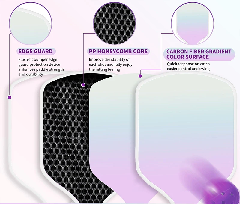 Wholesale High Quality OEM Custom Logo USAPA Approved 16mm Thermoformed Raw Toray T700 Carbon Fiber Pickleball Paddle