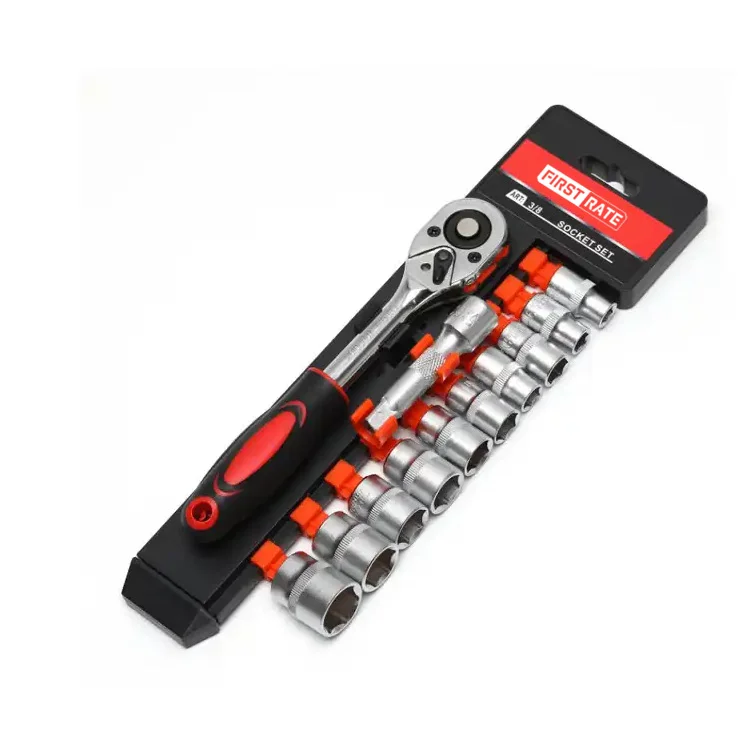 1/2 1/4 3/8 socket set 12pcs rachet wrench auto car repair hand tools