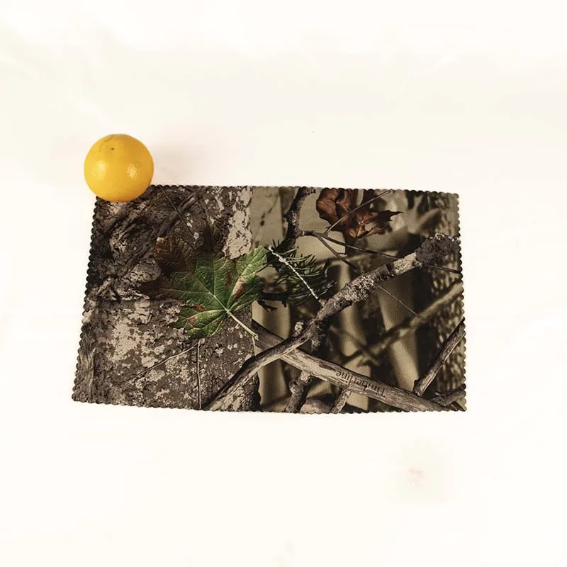 High Quality Control Camouflage Anti-Slip Mat Big Tree Pattern Camo Neoprene Fabric Cushioned Sports Mat