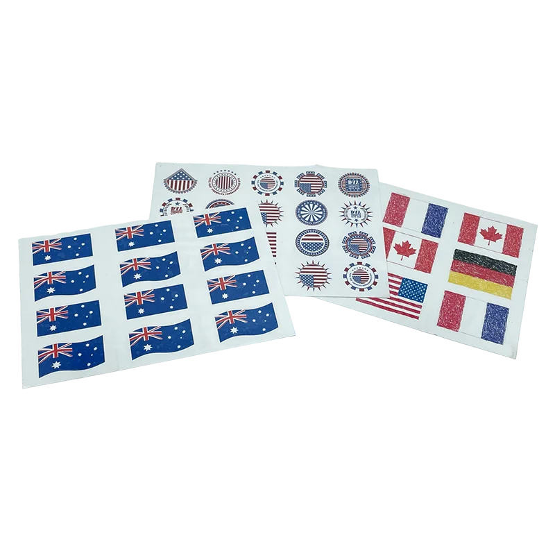 2022 World Cup Football Gift Waterproof National World Country Temporary Flags Tattoo Stickers