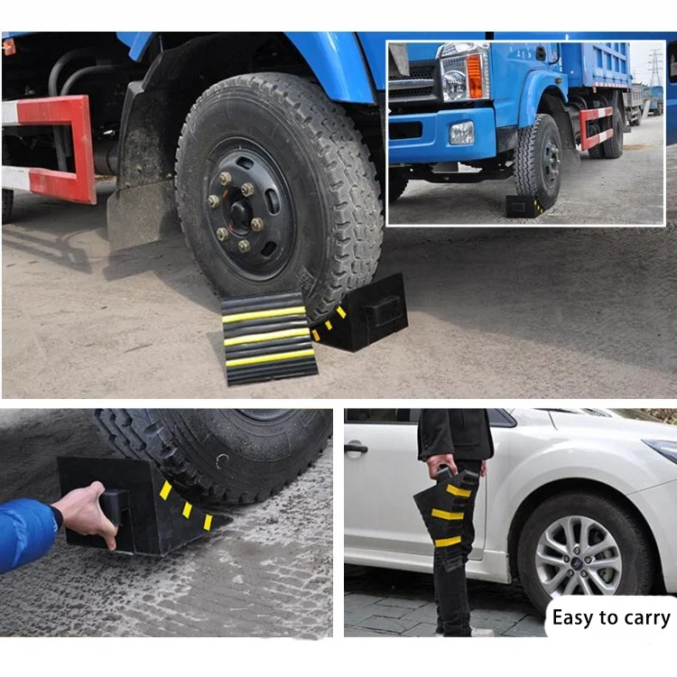 Lightweight Strong High Quality 240*200*150mm Rubber Wheel Chock