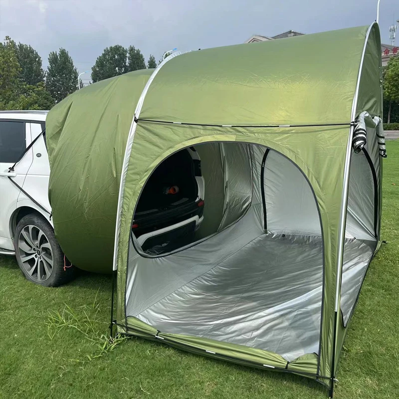 Excellent Quality Upgrade And Widen 4 Vehicles Widen Double Door Tent Storage Room Camping Rear Tent