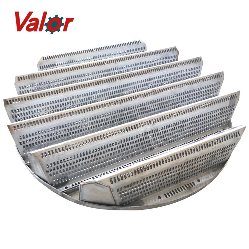 Weir корыта типа жидкий дистрибьютор башня internals для упакованных колонн