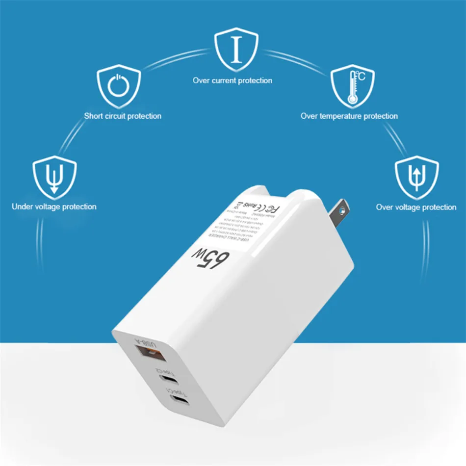 Amazon Effective Cell Phone Charger Portable wall adaptor 65W Fast Charging