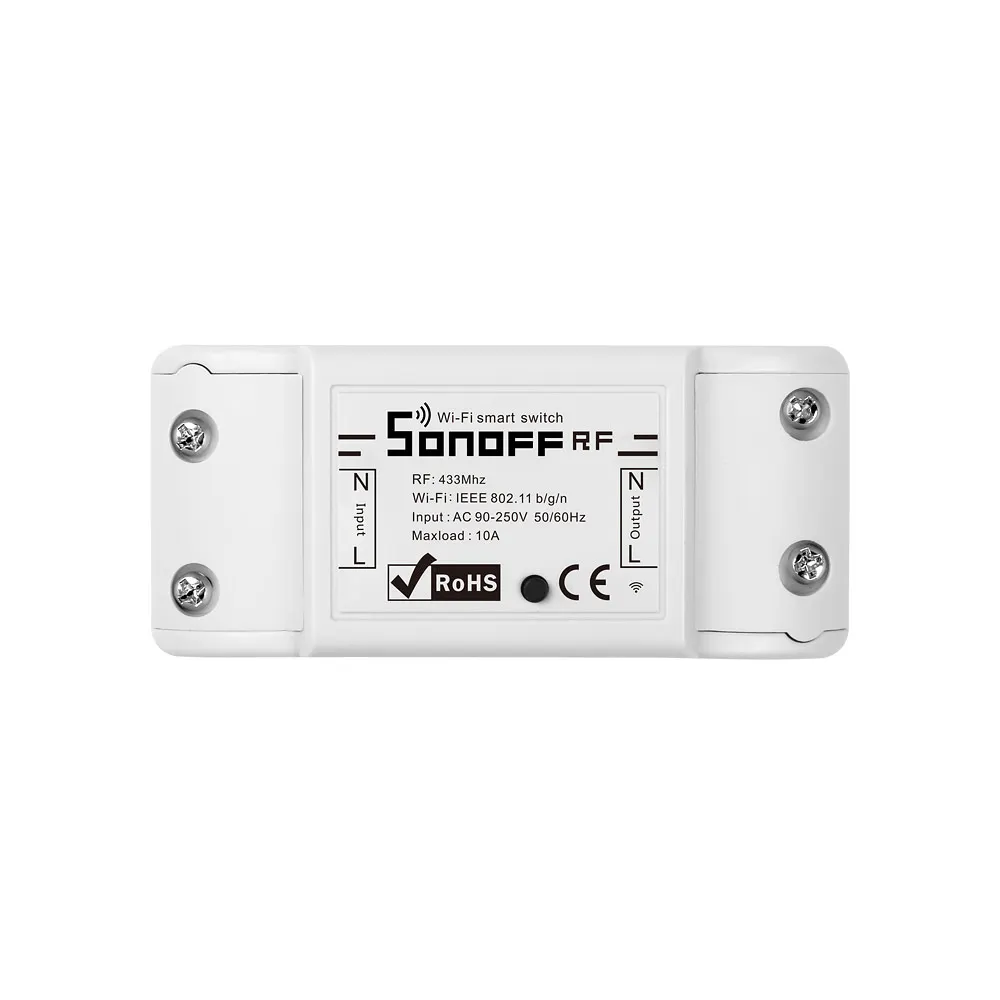 Популярный беспроводной смарт-переключатель Sonoff RF R2 с Wi-Fi и РЧ-контроллером для умного дома, совместим с Alexa и Google Home