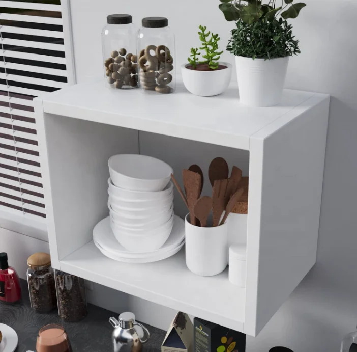 Cube Floating Shelves for Wall Storage Open Square Bookcase  Mounted Bedroom Wall Shelf Organizer Wood Wall Shelf  storage