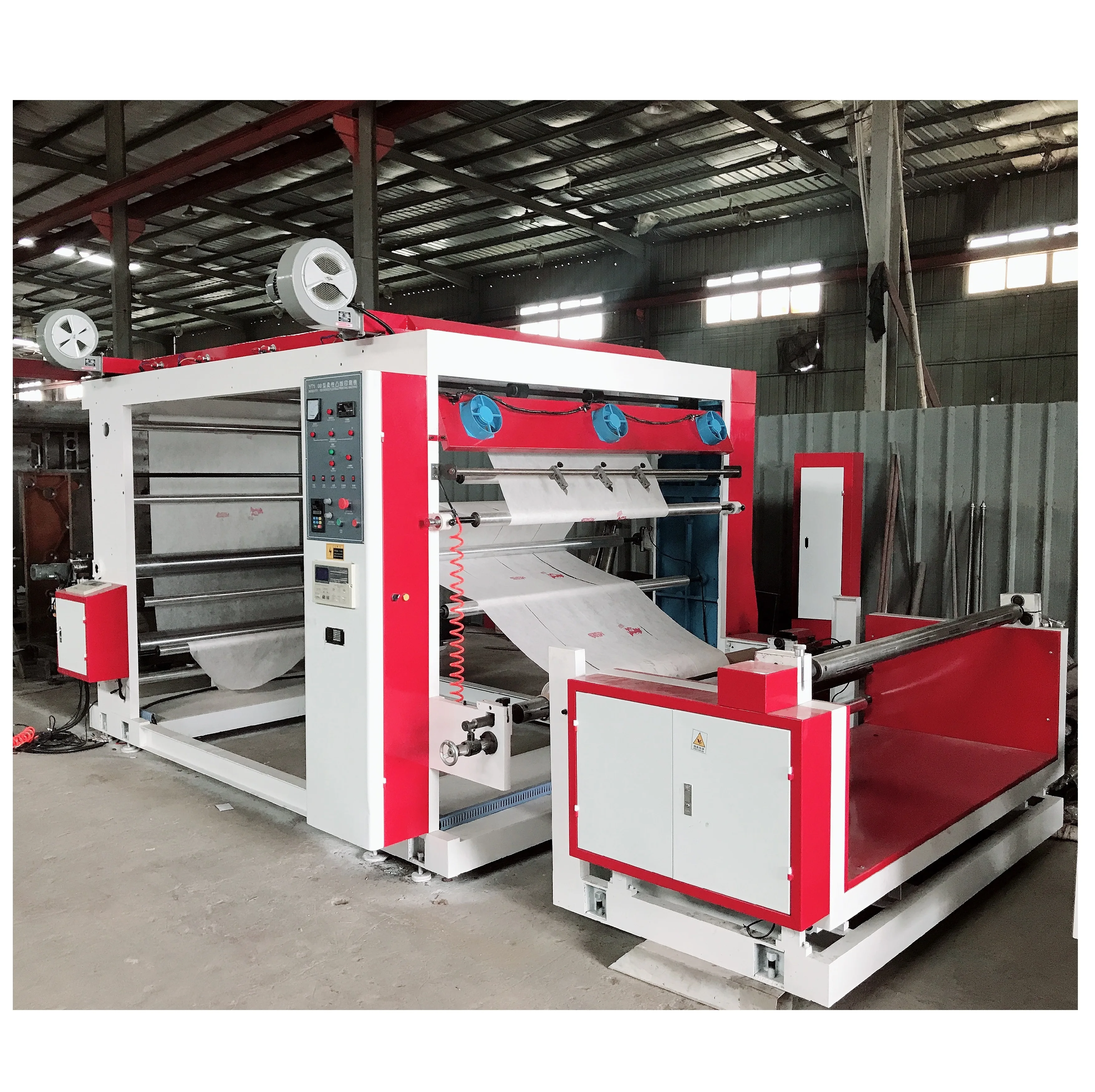 Automatic 2 Color Flexographic Printing Machine Printer for Polypropylene Plastic Bag