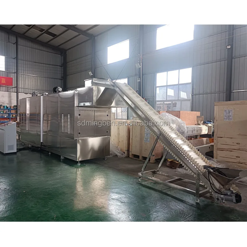 New Technical Automatic TVP Textured Soy Protein Making Machine Soya Chunks Processing Machine