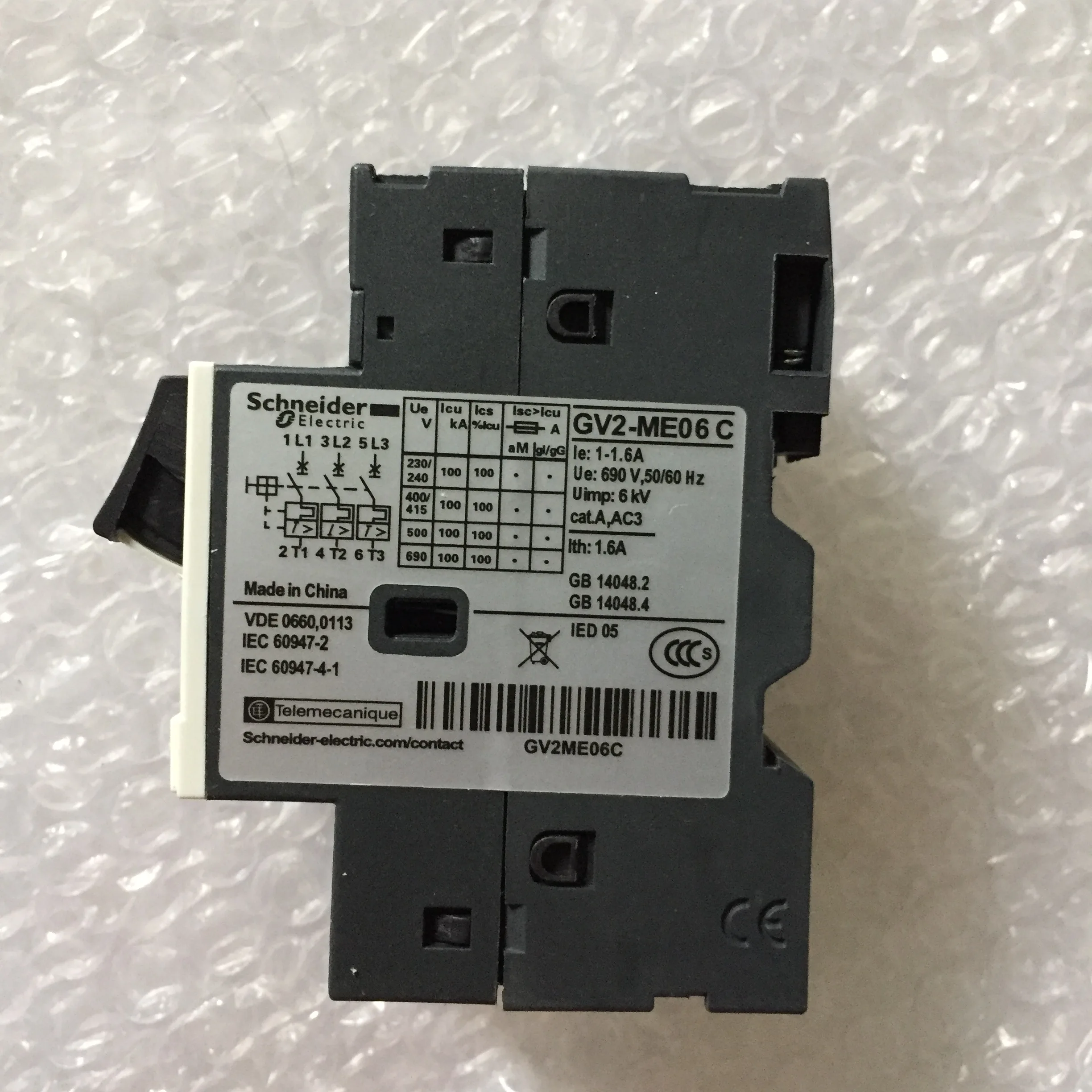 Motor Circuit Breaker GV2ME06C GV2ME06 GV2-ME06C Motor Protection Circuit Breaker