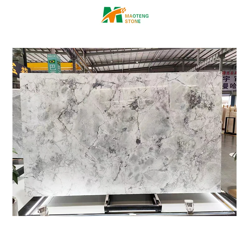 customized hotel decorative Grey marble stone indoor natural travertine Stellar white marble pure white marble stone