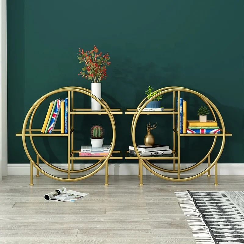 Горячая продажа дешевая круглая полка для хранения металлическая рамка книжные настенные полки со стеклянной доской гостиной