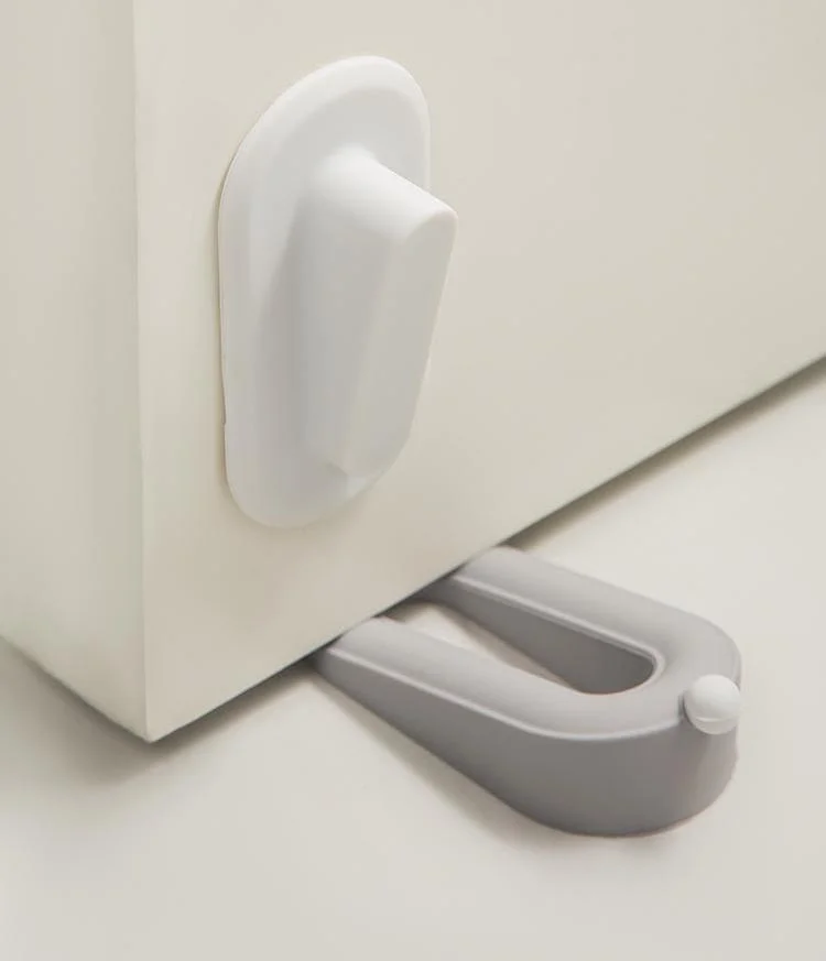 Creative Design Security baby Door Stoppers Door Holder Eco friendly Soft Rubber Mute Anti Collision Wedge Door Stop Wedges