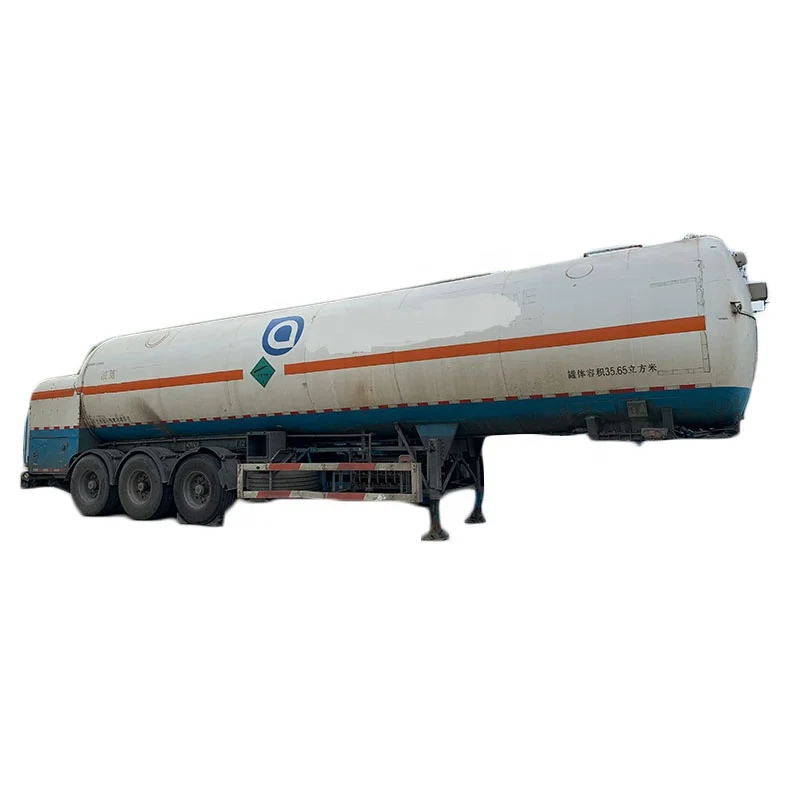 Used CIMC LN2 Cryogenic tank trailer 33.9-36KL