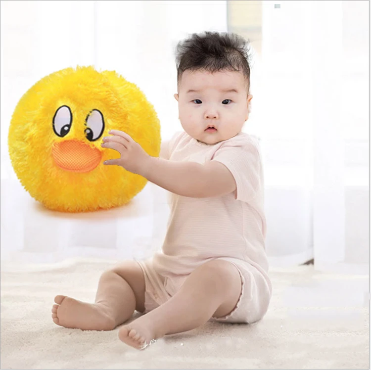 Hot Sale Soft Hairy Plush Bouncing Toy Balls Hand Catching Ball Toy