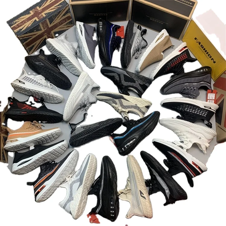 Running Shoes Brand Clearance Stock Shoes walking style knitting shoes upper knit for men