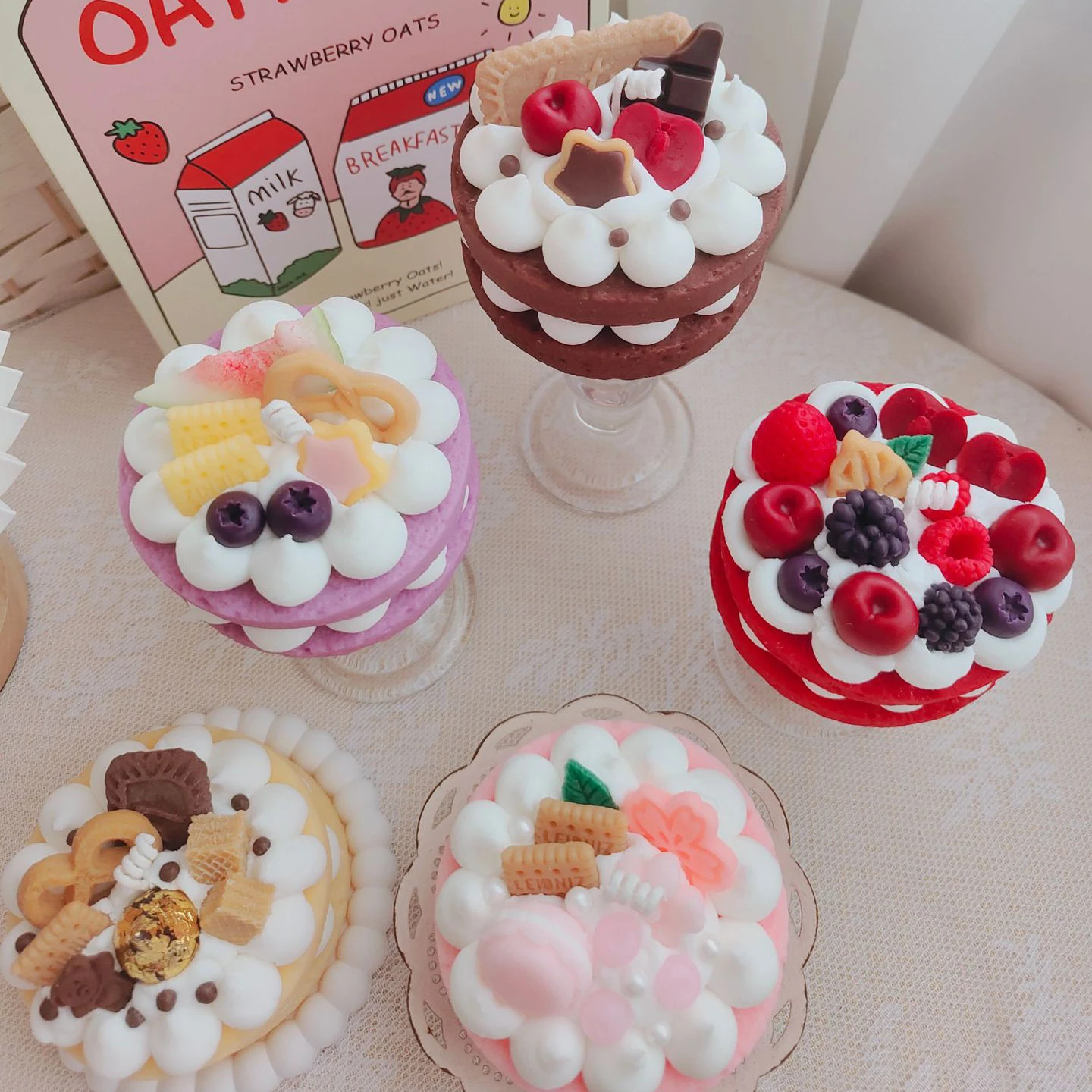 Private Label Candle Luxury Dessert Candle Private Label Scented Custom food candle